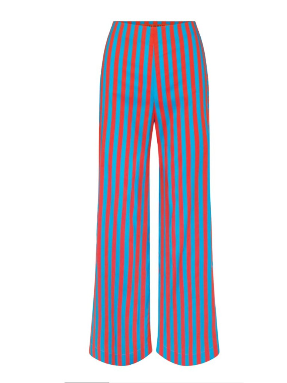 Simon Miller Pia Stripe Poplin Pant - Blue and Paprika - Picture 3 of 6